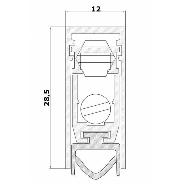 Automatinis slenkstis Morelli SEAL PROFESSIONAL (600cm-900cm)