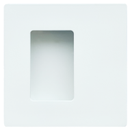 Slankiojančių durų sistemos rankena JENIFER mini,  70x70, balta